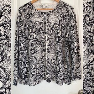 CJ Banks long sleeve cardigan, 3X, EUC